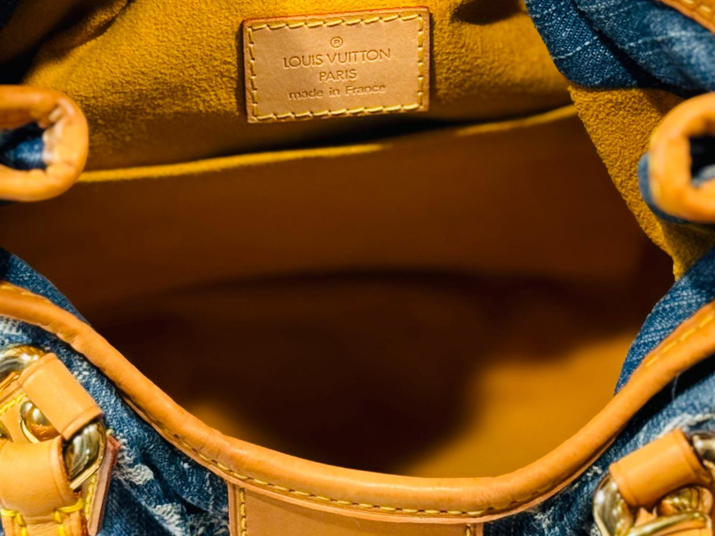 2005 Louis Vuitton Denim Monogram Pleaty Bag