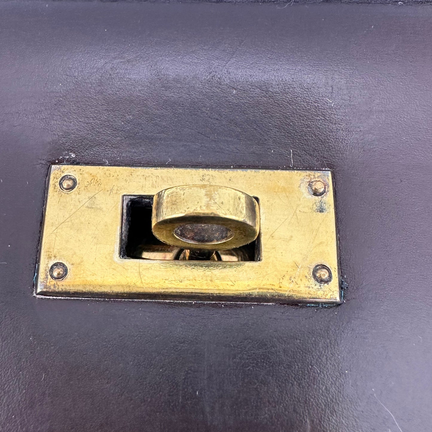 1967 Hermès Kelly 28 Retourne- Brown Box Leather