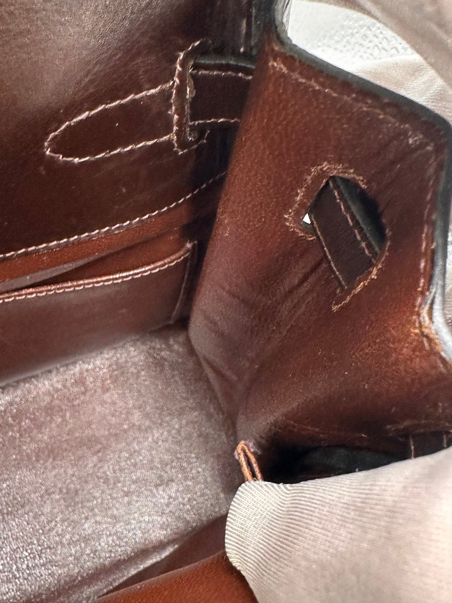 1967 Hermès Kelly 28 Retourne- Brown Box Leather