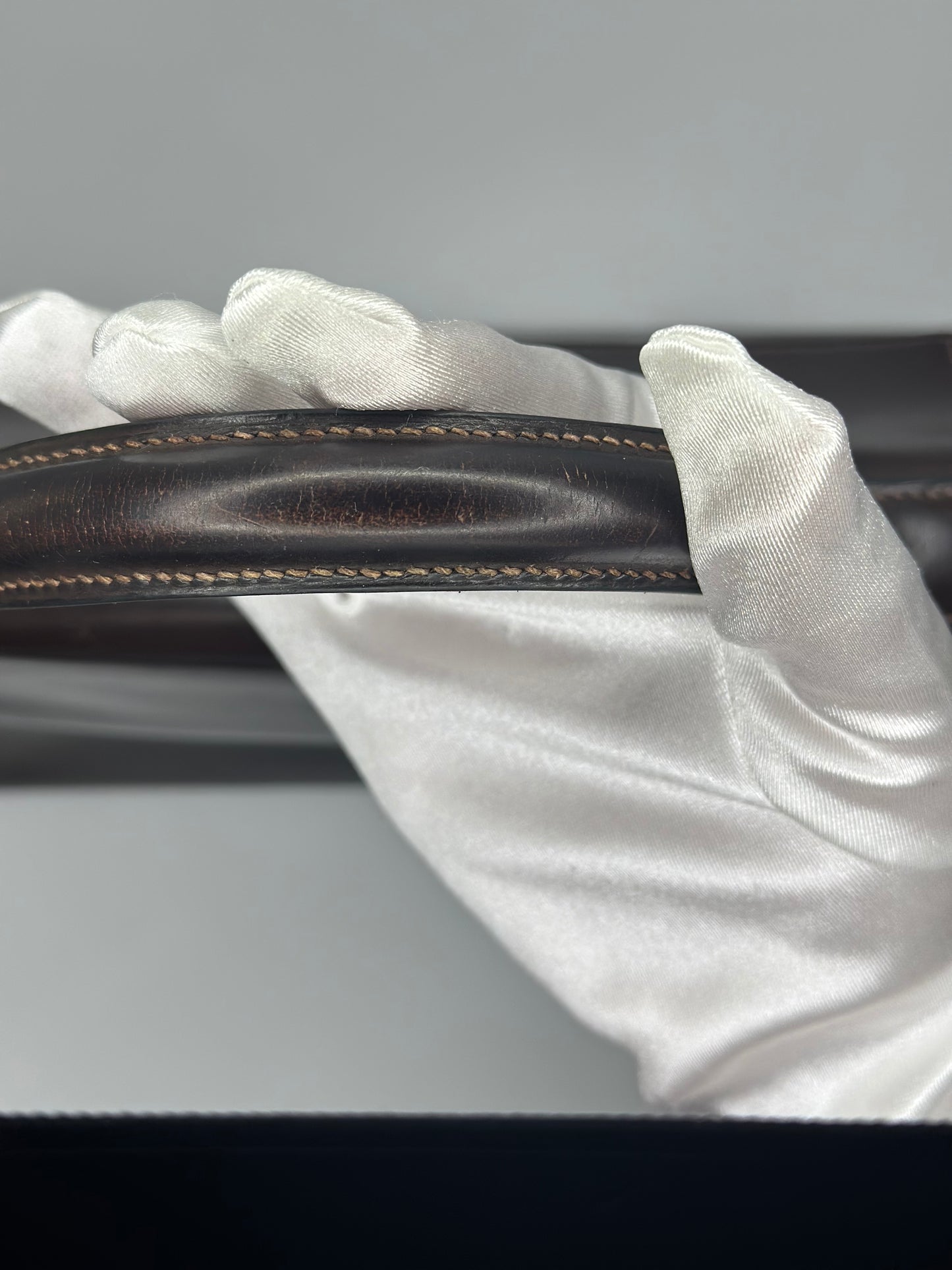 1967 Hermès Kelly 28 Retourne- Brown Box Leather
