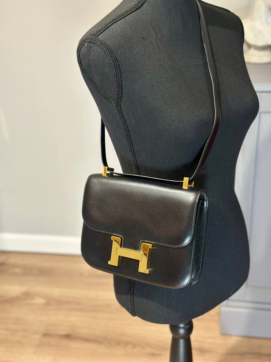 1995 Hermès Constance 23 - Black Box Leather