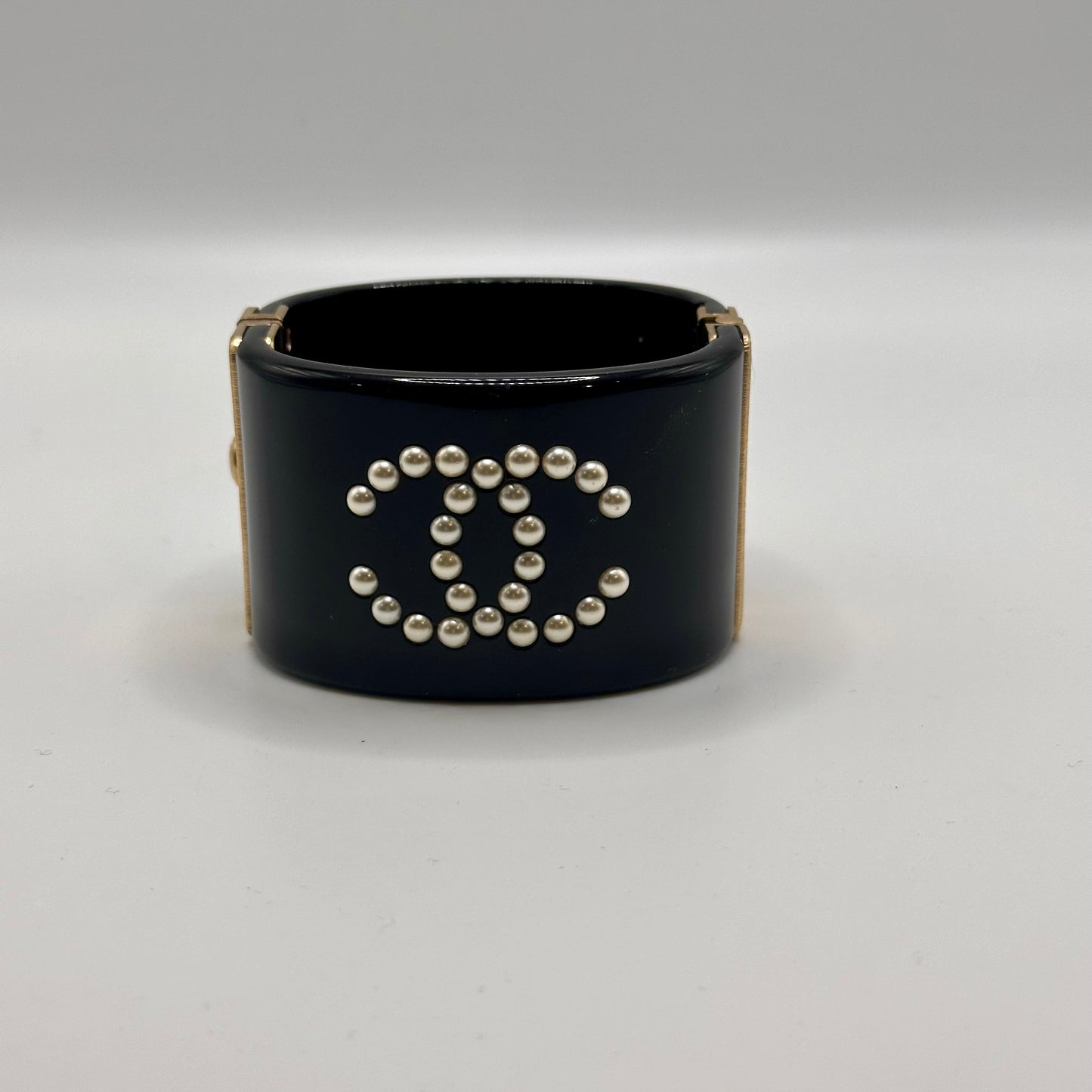 CHANEL Resin CC Cuff- Black