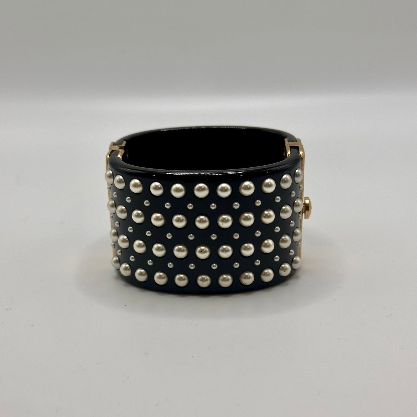 CHANEL Resin CC Cuff- Black