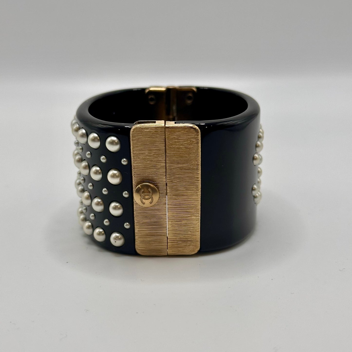 CHANEL Resin CC Cuff- Black