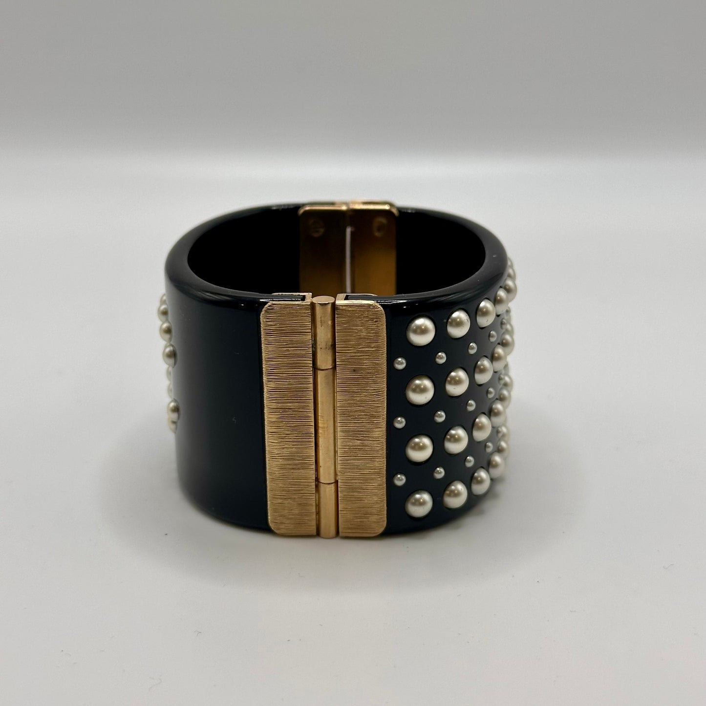 CHANEL Resin CC Cuff- Black