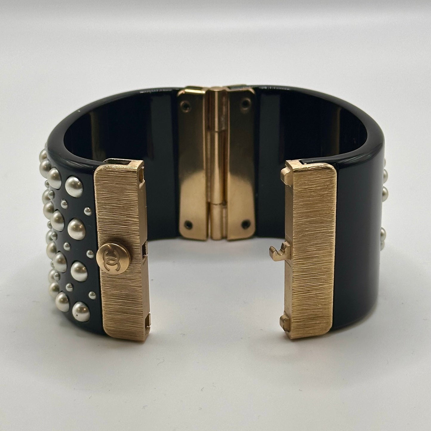 CHANEL Resin CC Cuff- Black