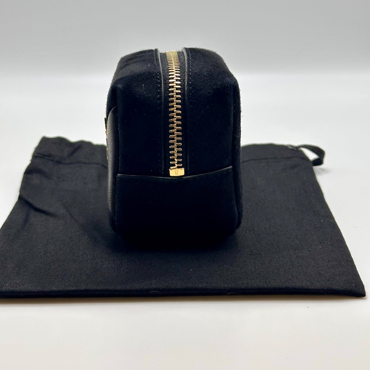 Saint Laurent Jamie Cube Keychain- Black