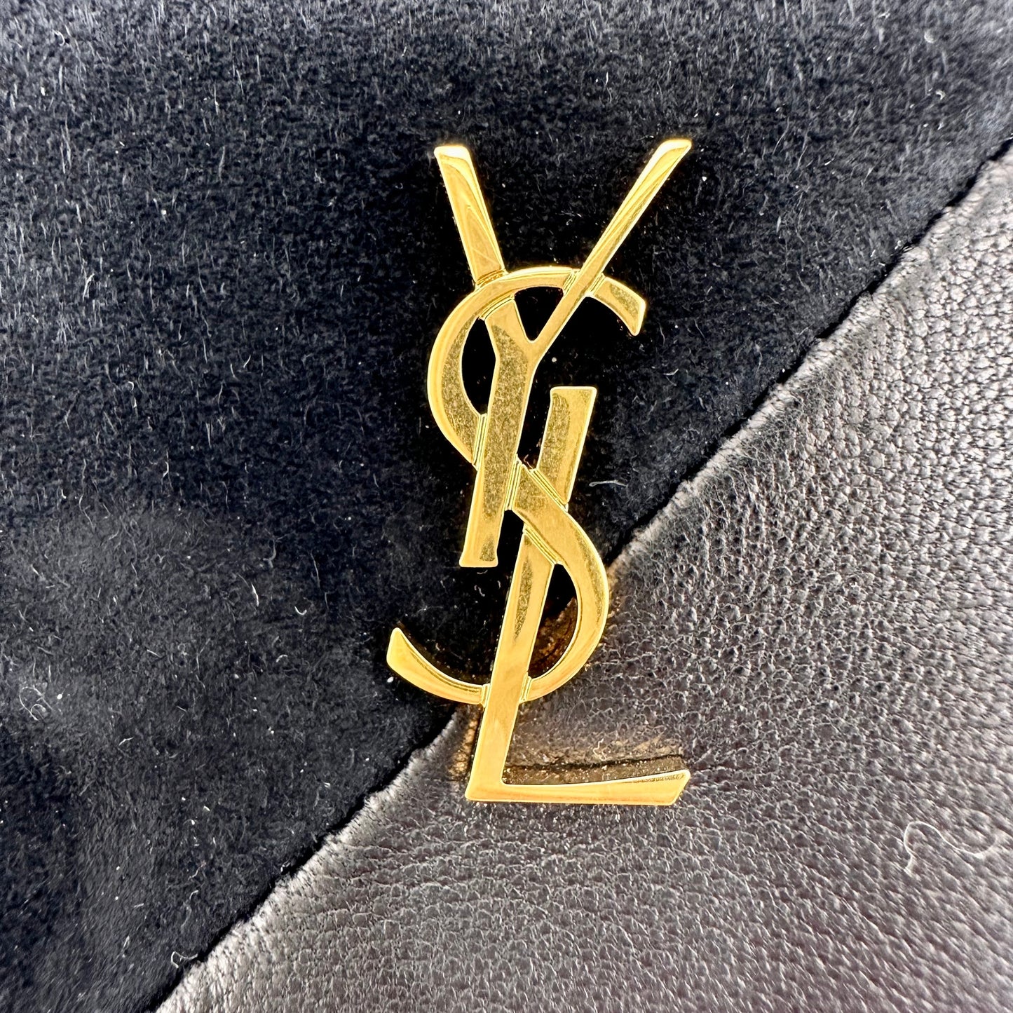 Saint Laurent Jamie Cube Keychain- Black