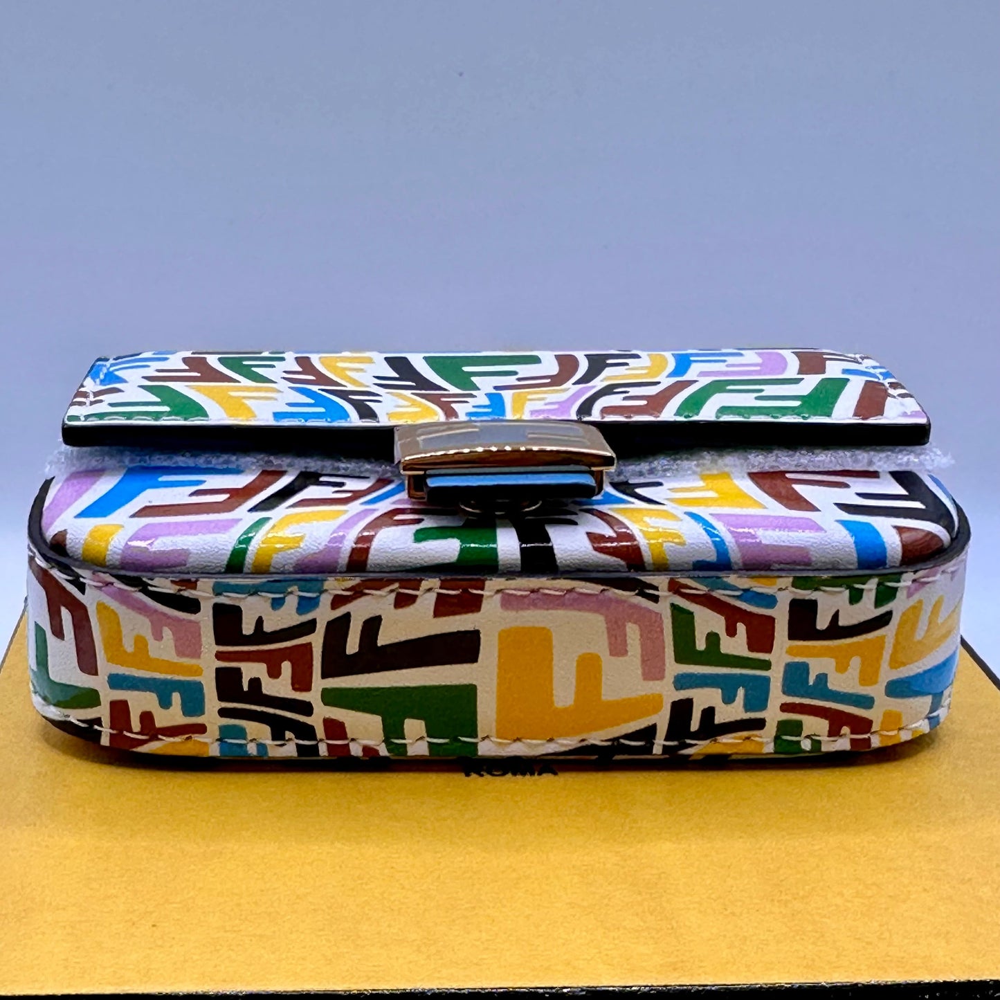 Fendi Nano Baguette Charm- Vitello Multicolor