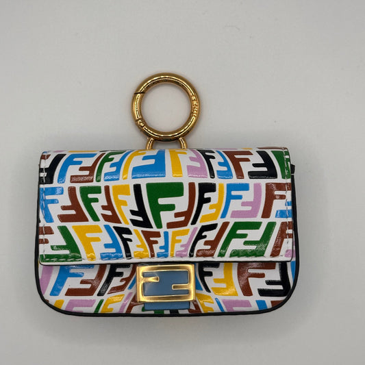 Fendi Nano Baguette Charm- Vitello Multicolor
