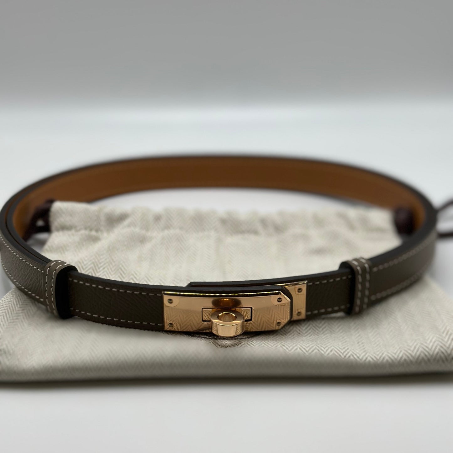 Hermès Kelly 18 Belt- Etoupe